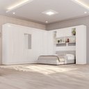 Ver imagem 1 de Guarda-Roupa de Canto com Espelho Modulado 11 Portas 4 Gavetas Portugal Branco