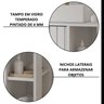 Gabinete para Banheiro 80cm com 2 Portas 2 Nichos e Cuba de Sobrepor Noruega - 7