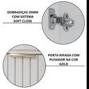 Ver imagem 6 de Gabinete para Banheiro 80cm com 2 Portas 2 Nichos e Cuba de Sobrepor Noruega Branco