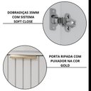 Ver imagem 6 de Gabinete para Banheiro 80cm com 2 Portas 2 Nichos e Cuba de Sobrepor Noruega