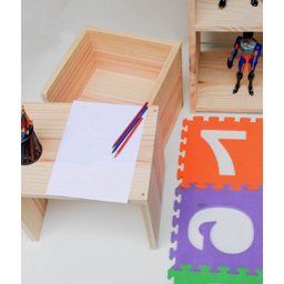 Banco Infantil Criativo em Madeira Natural - Montessori (30 Cm) - 3