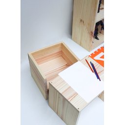 Banco Infantil Criativo em Madeira Natural - Montessori (30 Cm) - 2