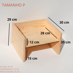 Banco Infantil Criativo em Madeira Natural - Montessori (30 Cm) - 5