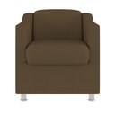 Ver imagem 3 de Kit 2 Poltronas Decorativas Reforçada Consultório Sala Suede Cor:marrom
