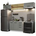 Ver imagem 3 de Armário de Cozinha Compacta 280cm Branco/Cinza Agata Madesa 04