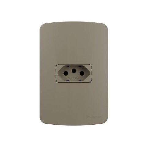 Tomada Margirius B3 Colors 2p+t 20a com Placa 4x2 Argila