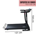 Ver imagem 2 de Esteira Elétrica Ergométrica Dobrável Portátil 2 em 1 100kg 12km/h 2.1hp Importway Iwest-21hp