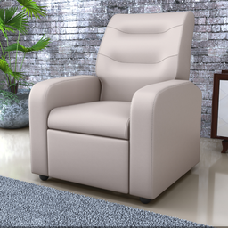 Poltrona Decorativa Reclinável Cecilia Corino Bege - 1