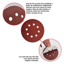 Ver imagem 4 de Kit 50 Discos de Lixa Velcro 125 X 22mm Grão 100