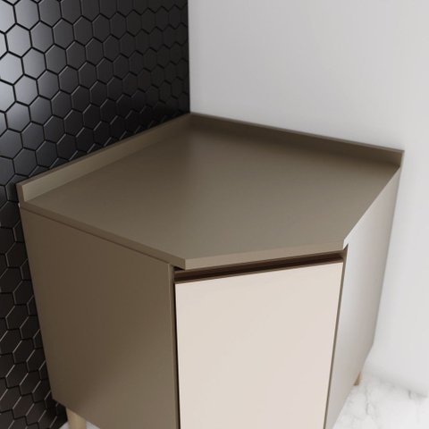 Tampo para Balcão de Cozinha Canto Obliquo 78,5 cm Lora Casa 812