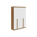 Ver imagem 2 de Guarda Roupa 4 Portas 2 Gavs Alonzo Lopas Amêndoa/Bco