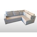 Ver imagem 3 de Sofá de Canto SFC_MM 07 que se Transforma em Sofá Cama de Casal Resistente e Confortável em Sarja
