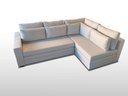 Ver imagem 3 de Sofá de Canto SFC_MM 07 que se Transforma em Sofá Cama de Casal Resistente e Confortável em Sarja