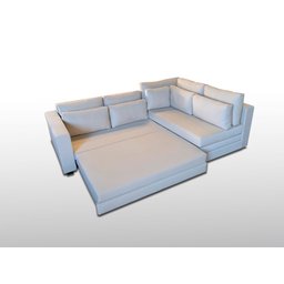 Sofá de Canto SFC_MM 07 que se Transforma em Sofá Cama de Casal Resistente e Confortável em Sarja - 2