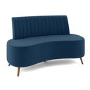 Ver imagem 7 de Sofá Living Decorativo 2 Lugares 1,35M Katara Azul Veludo G33 - Gran Belo