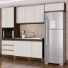Armário de Cozinha Compacta Completa 252cm Balcão e Pia Inox Lola P11 Chocolate/Off White - Mpozenat - 2