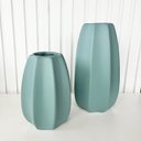Ver imagem 2 de Dupla vaso centro de mesa grande médio alto relevo verde