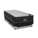 Ver imagem 1 de Cama Box Solteiro: Colchão Molas Bonnel Ortobom Nanolastic Airtech Progressive + Base CRC Suede