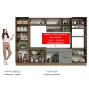 Ver imagem 6 de Armário de Cozinha Completa 330cm Rustic/Cinza Agata Madesa 02