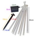 Ver imagem 2 de Cascata Solar 8 Tubos Bastao Snow Fall Kit 10 Uni Natal Chuva Natalina Enfeite Decoraçao Fim de Ano 