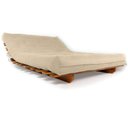Ver imagem 3 de Sofá Cama Casal Futon Oriental com Madeira Nobre Natural - Bege Claro