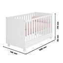 Ver imagem 6 de Berço Doce Sonho Mini Cama Americano Mdf Mdp Branco Pheonix Baby