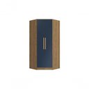 Ver imagem 1 de Guarda-roupa de Canto 2 Portas Kappesberg Adapt Nogueira/azul Profundo 105cm
