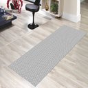 Ver imagem 3 de Jogo Tapetes Passadeira Cozinha 3 Pç Antiderrapante Egípcio - Cinza