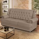 Ver imagem 1 de Sofá 2,00m 3 Lugares Suede Filadélfia Marrom Castor