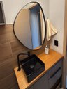 Ver imagem 1 de Espelho Fiji - Linha Couro - - Caramelo - 100x70 - com LED
