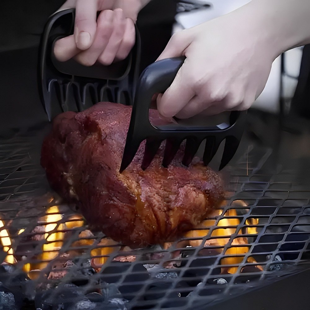 Garfo Desfiador Churrasco com Garra de Urso P/ Carne e Frango - 9