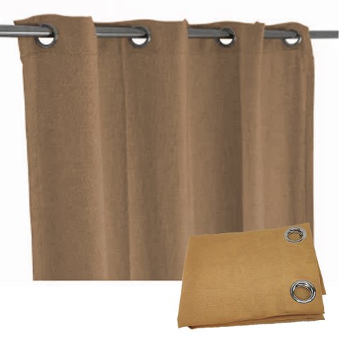 Cortina Dupla Camada Casa Janela 1.40x2.60m 8 Furos 1 Folha Porta Sala Quarto
