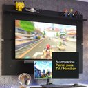 Ver imagem 5 de Mesa para Computador Gamer Madesa 9409 e Painel para TV até 65 Polegadas Branco/Preto Cor:Branco/Pre