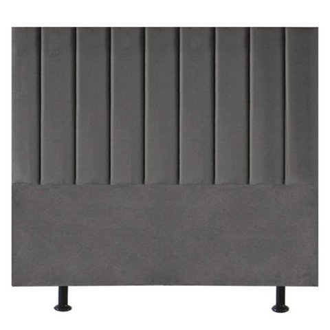 Cabeceira Estofada de Cama Casal King 195 Cm Laura Corino Cor:cinza