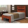 Cama Solteirão Mônaco De Madeira Angelim Mel - 1