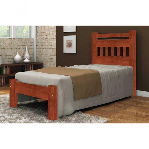 Cama Solteirão Mônaco De Madeira Angelim Mel