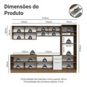 Ver imagem 3 de Armário de Cozinha Completa 310 Cm Rustic/branco Veludo Lux Madesa 04