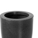 Ver imagem 4 de Vaso Cone Liso 45 Preto Marmore