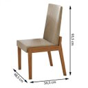 Ver imagem 4 de Conjunto Mesa Áries 180 Tampo Vidro 6 Cadeiras Móveis Lopas