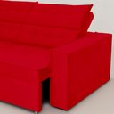 Ver imagem 5 de Sofá Austrália 3,00m 5 Lugares Retrátil e Reclinável D35 - Vermelho