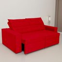 Ver imagem 3 de Sofá Austrália 3,00m 5 Lugares Retrátil e Reclinável D35 - Vermelho