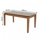 Ver imagem 3 de Conjunto Mesa Áries 180 Tampo e Vidro Off-white 6 Cadeiras Odara Móveis Lopas