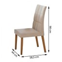 Ver imagem 4 de Conjunto Mesa Áries 180 Tampo e Vidro Off-white 6 Cadeiras Odara Móveis Lopas