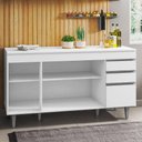 Ver imagem 4 de Balcão Gabinete para Pia 150cm com Tampo 4 Portas 2 Gavetas