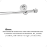 Varão de Cortina Cromado 2,50mts 19mm Aluminio - 2