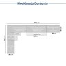 Cozinha Modulada 15 Peças 11 Aéreos 3 Balcões 1 Cristaleira Nara CabeCasa MadeiraMadeira - 7