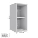 Ver mais imagens de Cozinha Modulada 15 Peças 11 Aéreos 3 Balcões 1 Cristaleira Nara CabeCasa MadeiraOriginals Cinza