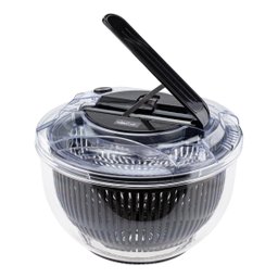 Seca Salada Centrífuga em Acrílico 5 Litros Weck Luxo Preto - 1