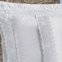 Ver imagem 1 de Jogo de Cama Lençol King Classico Grippir 400 Fios - Branco