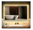 Ver imagem 1 de Espelho Jateado Iluminado com Led Quente e Touch 90x70cm Horizontal